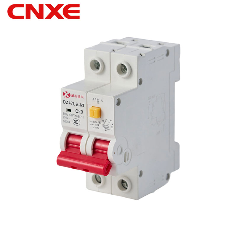 Dispositif de protection contre les défauts de terre, disjoncteur à petite taille avec protection contre les courants de fuite de série DZ47LE