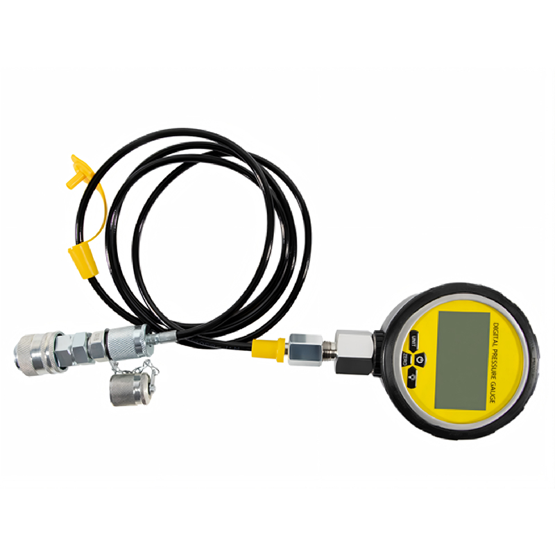 Testeur hydraulique numérique 10 000 PSI avec tuyau de test et adaptateurs BSP